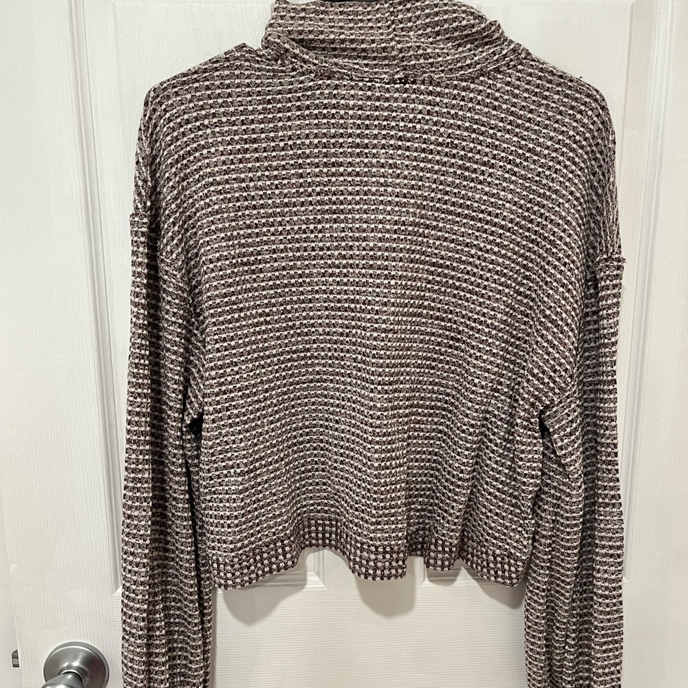 Free People Turtleneck Waffle Knit✨ - Picture 7 of 13